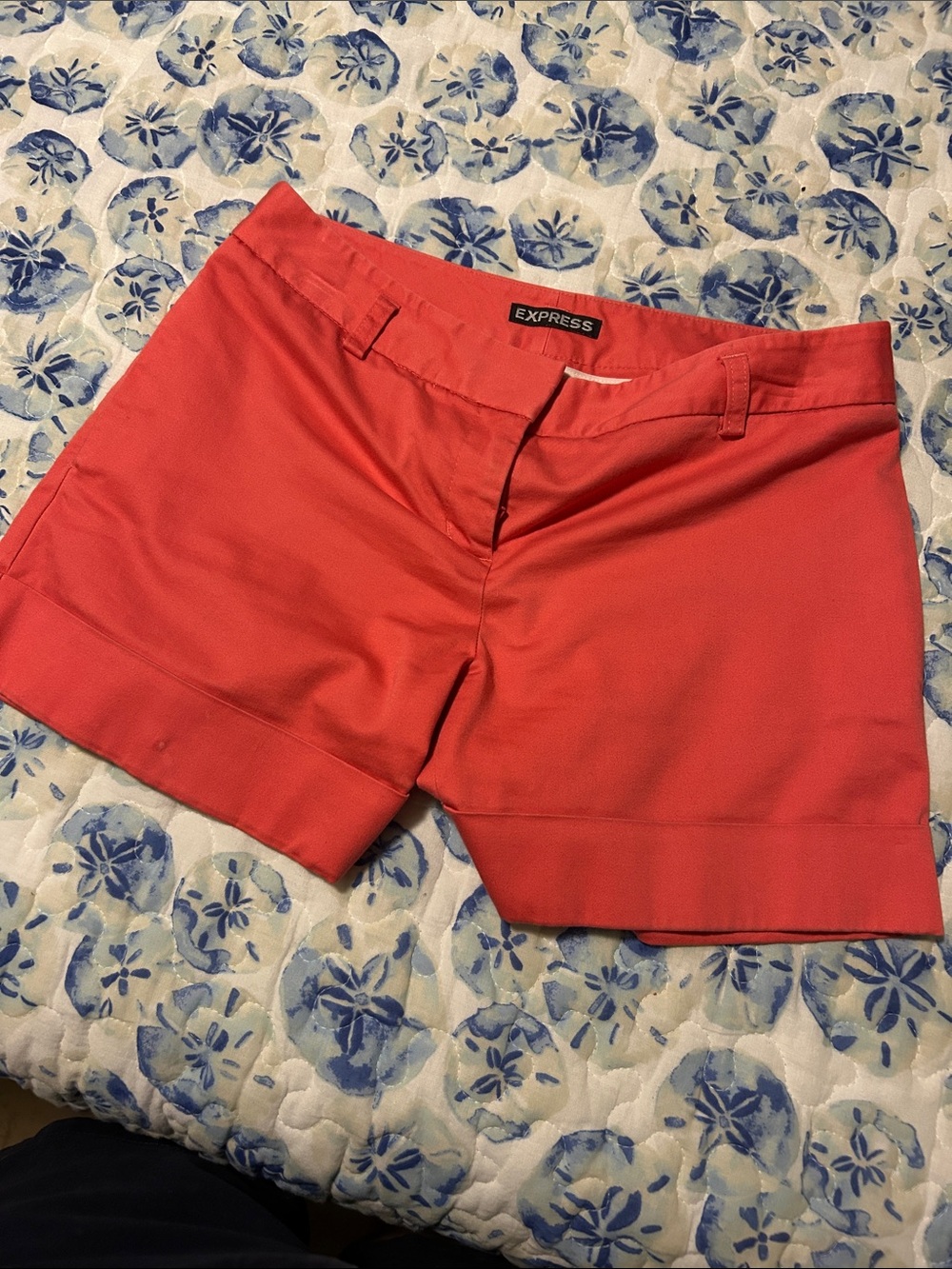 Express Women’s Shorts Trio in Black, Coral, and Green - Picture 4 of 5